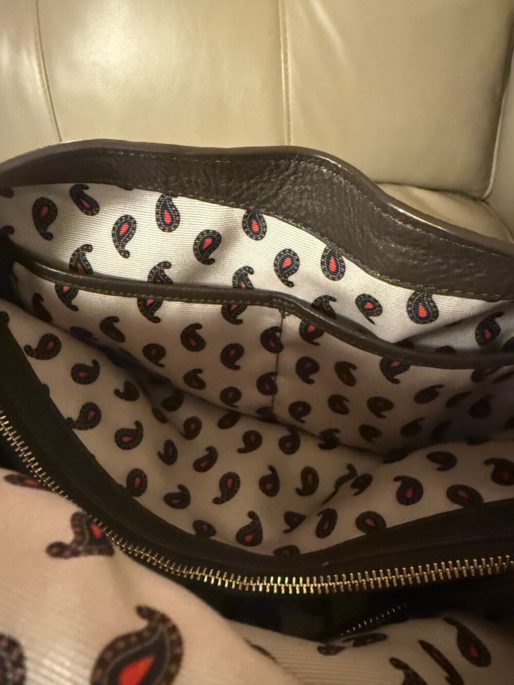 Vera Bradley Rothvale Leather Shoulder Bag - Retired Dark Brown - Picture 6 of 8